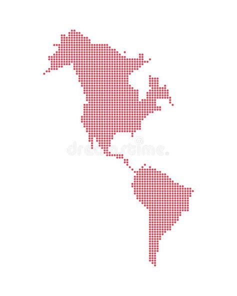 American Continent Silhouette Geography Icon Stock Vector