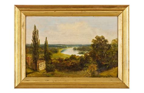 Set Of Six 19th Century Landscape Oil Paintings On Canvas At 1stdibs