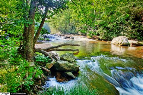 Beautiful North Carolina Creek During Summer Hdr Photography By