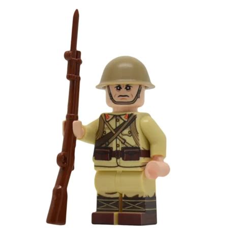 Lego Custom Ww2 Japanese Army Soldier Full Custom Printing New