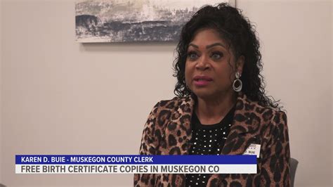 Muskegon County offering free birth certificate copies | wzzm13.com