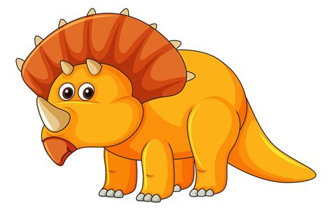 A Triceratops On White Background 374769 Vector Art At Vecteezy