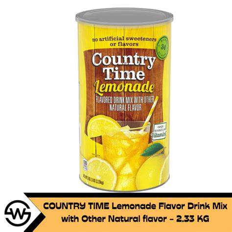 Country Time Lemonade Naturally Flavored Powdered Drink Mix 233kg