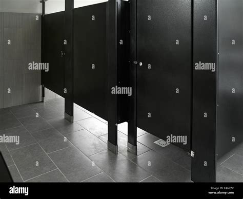 Toilet Stalls In Bathroom Stock Photo Alamy