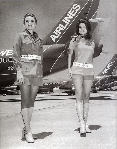Prepare For Take Off Sexy Stewardess Uniforms Of Yesteryear Taken By The Wind