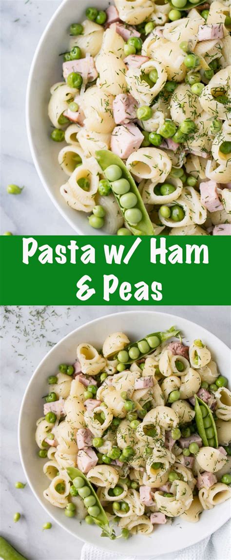 Discover a list of ham recipes. Easy and quick Pasta with Ham and Peas. Perfect for using up any leftover ham or if you need a ...