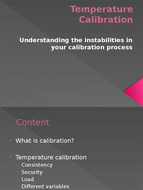 Temperature Calibration Pdf Calibration Scientific Observation