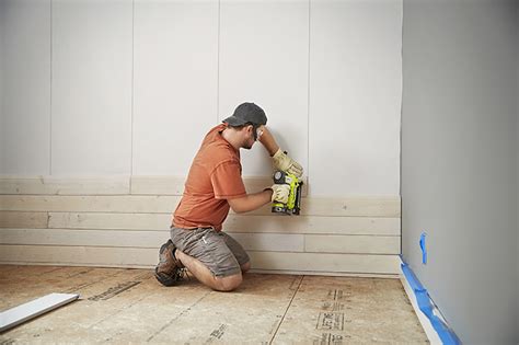 How To Install A Shiplap Wall The Home Depot