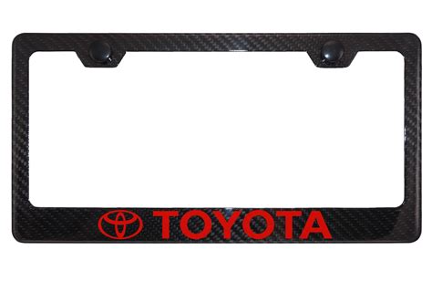Toyota Carbon Fiber License Plate Frame Etsy