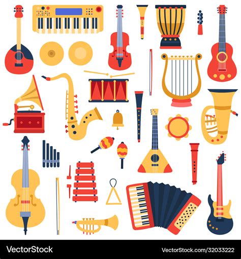 Music Instruments Musical Classical Instruments Vector Image
