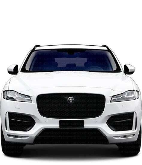 Jaguar F Pace 2016 2020 Dimensions Front View