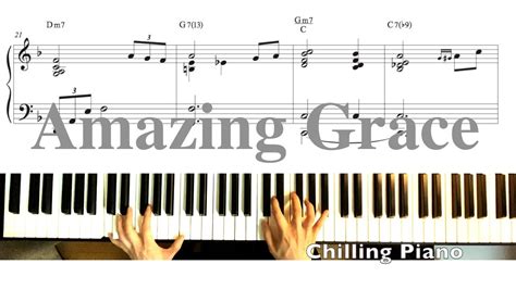 Amazing Grace Piano Sheet Gospel Ver Chilling Piano Chords Chordify