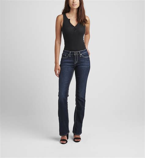 Buy Suki Mid Rise Slim Bootcut Jeans For Usd 8900 Silver Jeans Us New