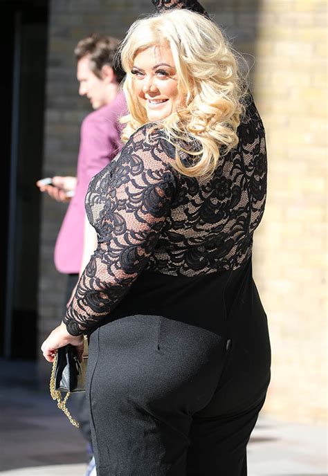 Towies Gemma Collins Unleashes Booty In Naked Illusion Catsuit Daily