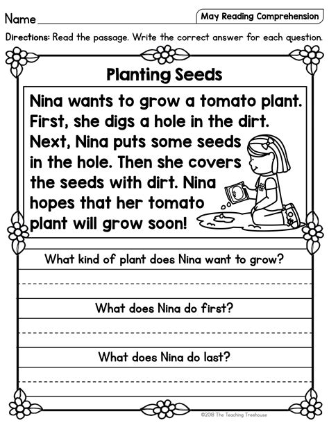 1st Grade Reading Comprehension Passages