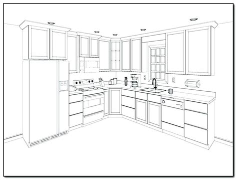 Create kitchen layouts and floor plans, try different fixtures, finishes and furniture, and see your kitchen design ideas in 3d! Kitchen Design Drawing at GetDrawings | Free download