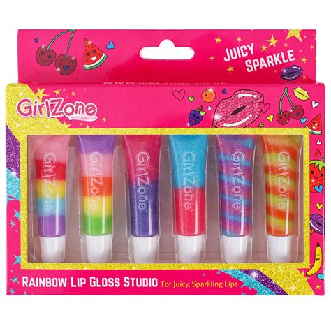 Juicy Rainbow Lip Gloss Set For Girls Girlzone Us
