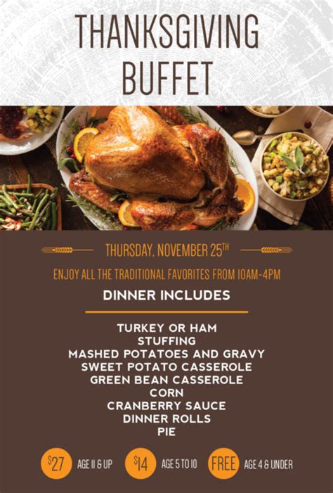 Thanksgiving Buffet Thunder Bay Grille