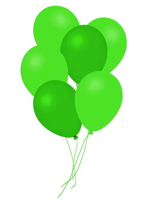 Green Balloons Transparent Background Png Png Arts