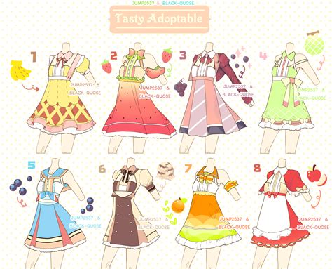 Closed Tasty Outfit Adoptable 12 By Black Quose On Deviantart