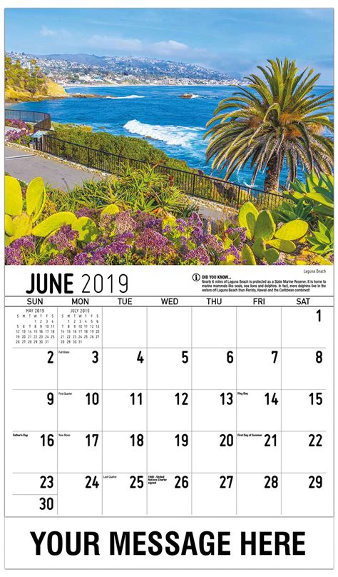 Scenes Of California Promotional Calendar 65¢ California Scenic Calendar