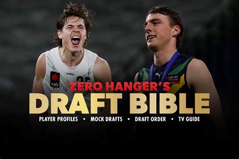 Afl Draft Bible Player Profiles Mock Drafts Draft Order And Much Hot