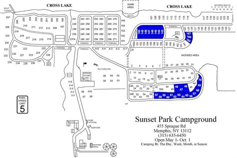 Campground Maps Sunset Park