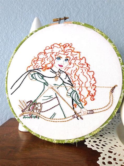 Embroidery Hoop Embroidery Patterns Embroidered Art Disney Crafts