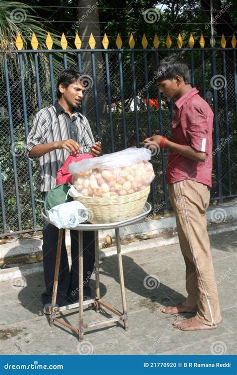 Indian Street Food Vendor Editorial Image Image Of Ethnic 21770920