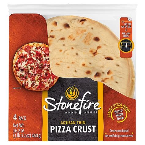 Stonefire Artisan Thin Pizza Crust 4 Count 162 Oz