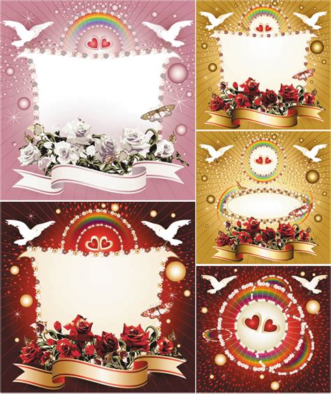 Beautiful Wedding Frames Vector Free Download Ai Eps Format