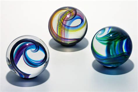 Oversized Glass Marble Sets By Michael Trimpol And Monique Lajeunesse