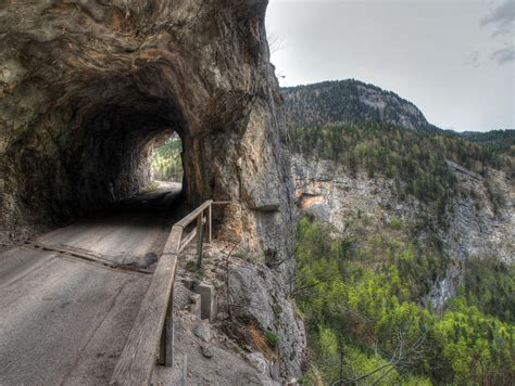 Mountain Road With Tunnel By Burtn On Deviantart