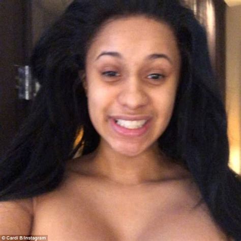 Cardi B Goes Completely Makeup Free In Instagram Video Daily Mail Online