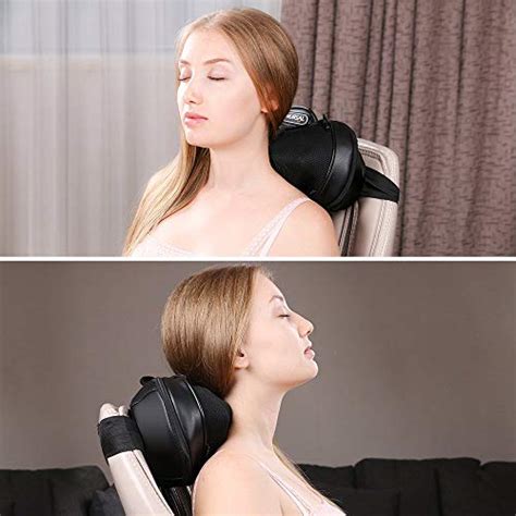 Nursal Shiatsu Neck And Back Massager 3d Deep Kneading Massage Pillow With Heat Spa Therapy