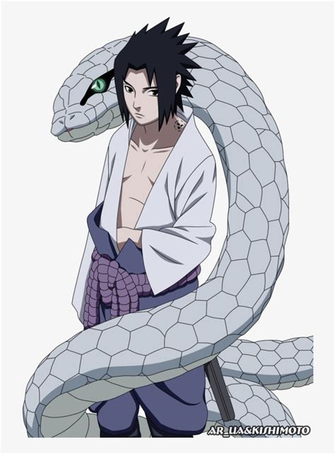 Sasuke And Hebi By Ar Sasuke Uchiha Con Su Serpiente Transparent Png