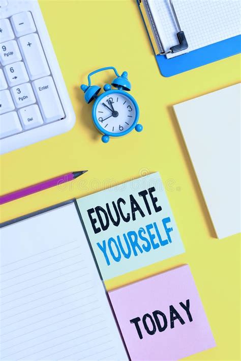 Conceptual Hand Writing Showing Educate Yourself Business Photo Text
