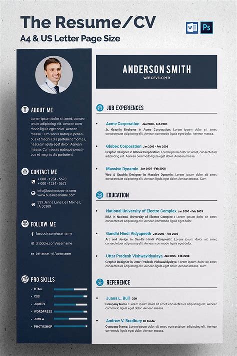 Best Resume Templates 2020 Attractive Templates