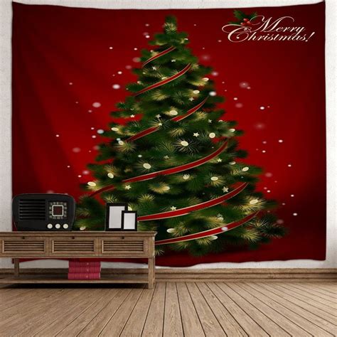 Christmas Tree Print Tapestry Wall Hanging Decor Hanging Wall Decor