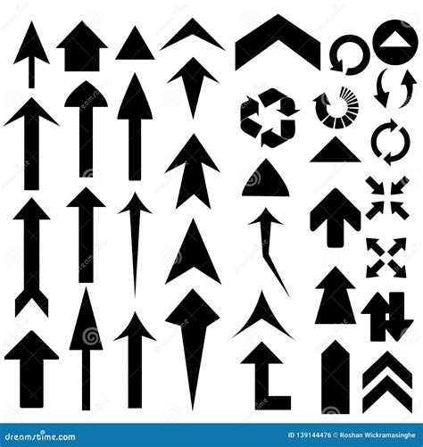 Vector Arrow Pointer Cursors Stock Vector Illustration Of Ornament