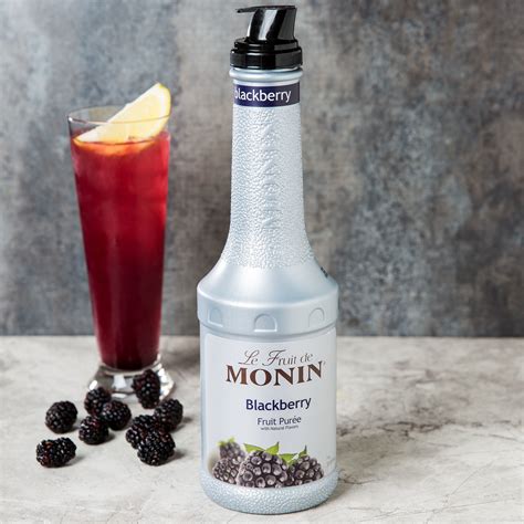 Monin Blackberry Puree 1 Liter Bottle