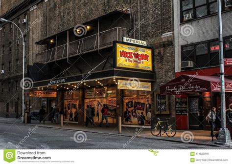 Imperial Theatre Manhattan Nyc Editorial Stock Photo Image Of