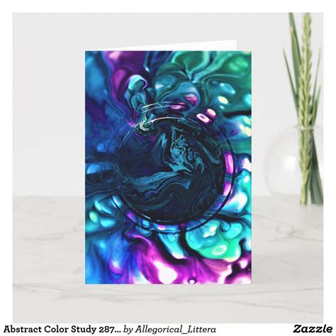 Abstract Color Study 287 Card Zazzle Color Studies Abstract