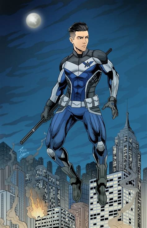 Airborne Created And Commissioned By Andrew Nguyen Blue Superhero