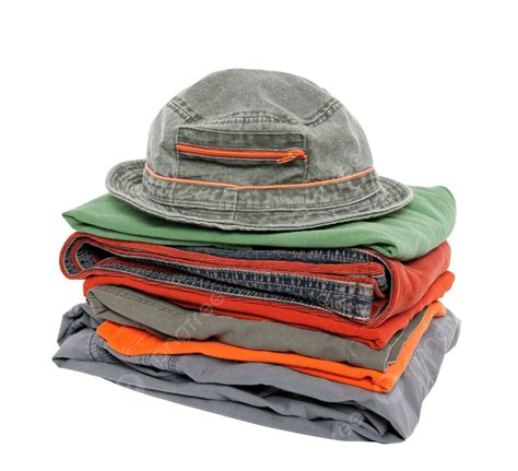 Colorful Casual Clothes And Hat Objects Panama Stylish Apparel Png