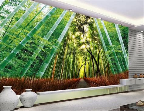 Custom 3d Photo Wallpaper Room Mural Bamboo Forest Fantasy