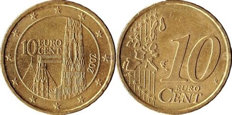 10 Euro Cent 1st Map Austria Numista
