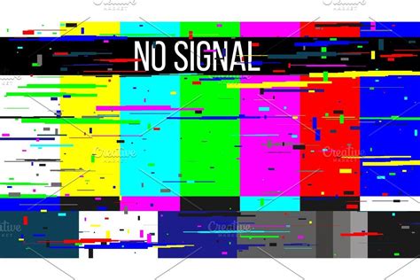 No Signal Tv Test Television Error Sponsored Affiliate Pattern