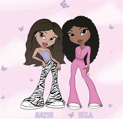 Dibujo Personalizado De Bratz Doll Duo Etsy