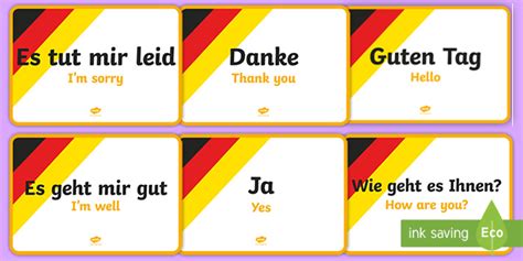 German Language Posters German Word Posters Teacher Made